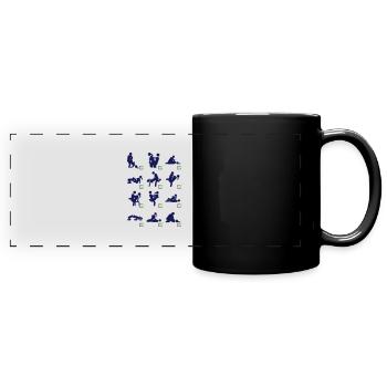 sex love position couple together icons - Full Colour Panoramic Mug - black - Front