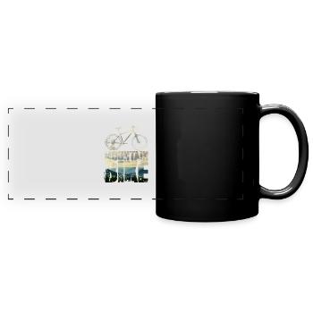 Mountain Bike - Full Colour Panoramic Mug - black - Front