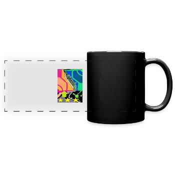 Graffiti Flag 1 - Full Colour Panoramic Mug - black - Front