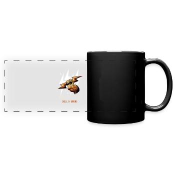 Electricien Ouvrier Artisans Hobby Circuits - Mug panoramique uni - noir - Devant