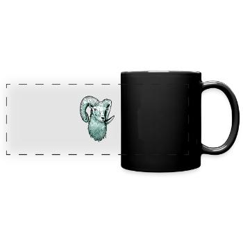 Aries Celtic - Full Colour Panoramic Mug - black - Front