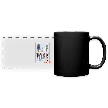 New York Ny - Mug panoramique uni - noir - Devant