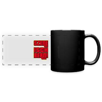 Szene Isch Bern - Panorama-Tasse farbig - Schwarz - Vorne