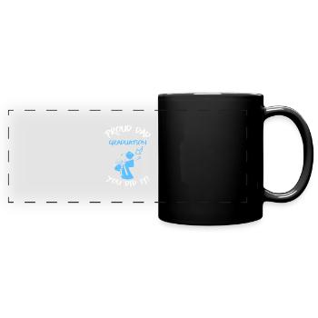 Stolzer Vater Abschluss You Did IT - Panorama-Tasse farbig - Schwarz - Vorne