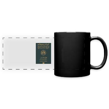 Algerischer Pass - Panorama-Tasse farbig - Schwarz - Vorne