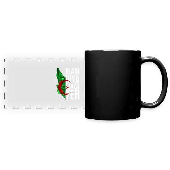 Bladi hiya ljazayer polygon fennec - Full Colour Panoramic Mug - black - Front