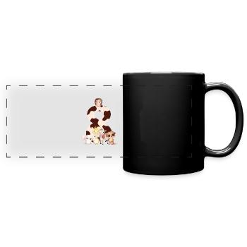 8th anniversary - eighth anniversary animals - Full Colour Panoramic Mug - black - Front
