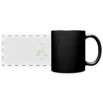 Ugly christmas - Panorama-Tasse farbig - Schwarz - Vorne