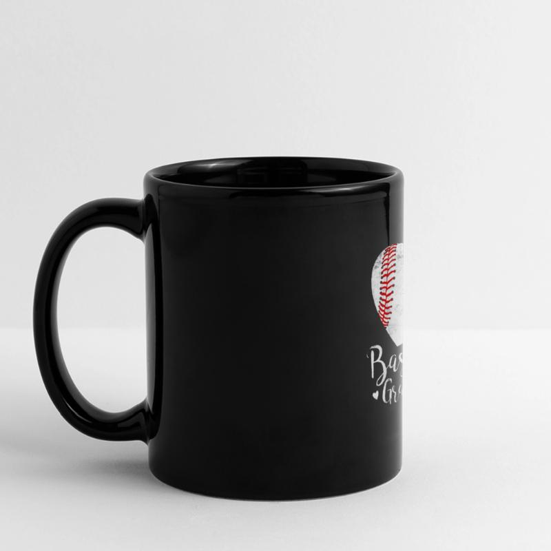 Baseball-Oma-Muttertag Panorama-Tasse farbig