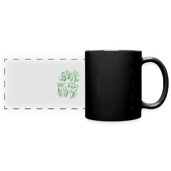 Doux dire bébé sur le chemin pour les femmes enceintes - Mug panoramique uni - noir - Devant