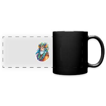 Druid Watercolors - Full Colour Panoramic Mug - black - Front