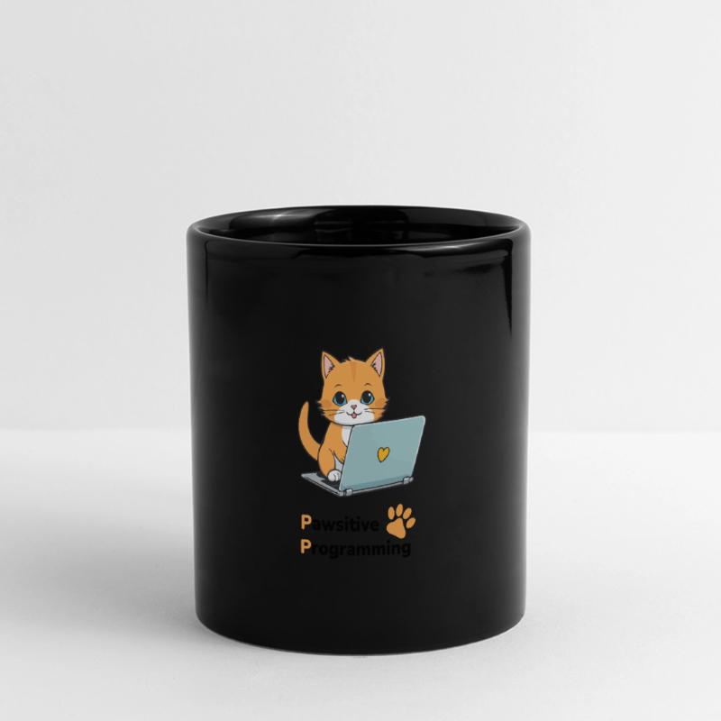 Pawsitive programming Full Colour Panoramic Mug