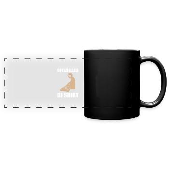 Cadeau officiel de DJ Booth Mix Shirt - Mug panoramique uni - noir - Devant