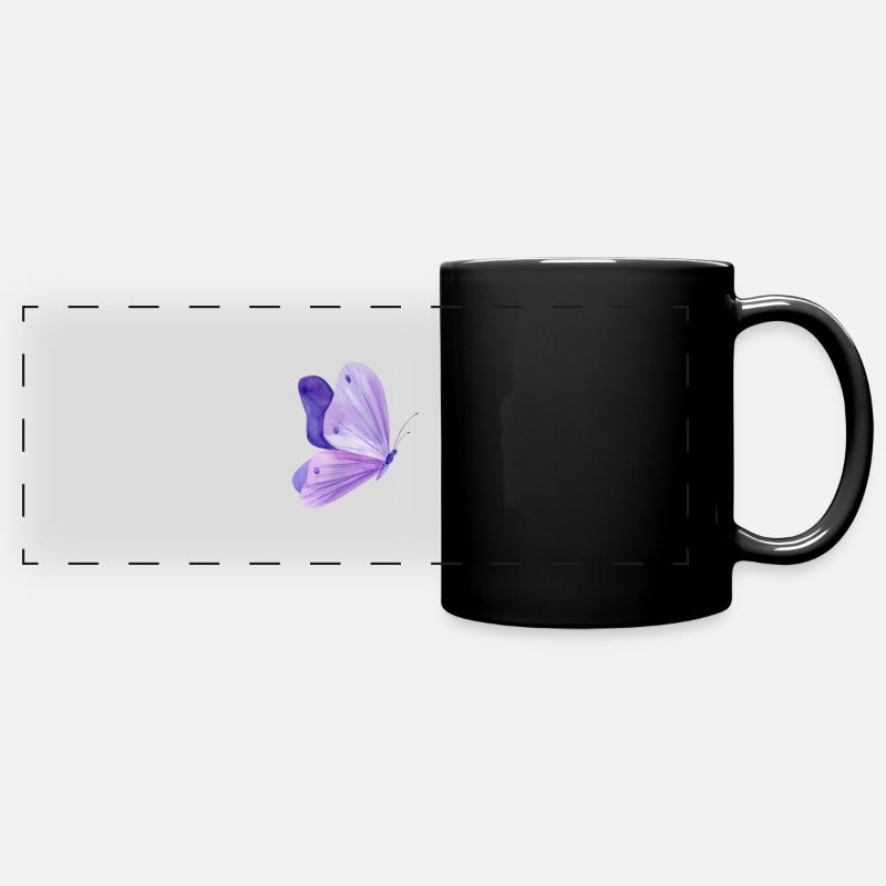 Butterfly - Full Colour Panoramic Mug - black