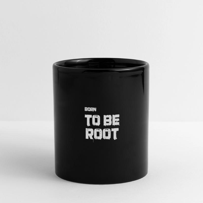 Born to be root. IT Administratoren, Admin, Nerds Panorama-Tasse farbig