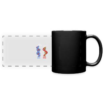 Chemise scientifique pour les scientifiques - Mug panoramique uni - noir - Devant