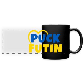 Puck Futin Ukraine Peace - Full Colour Panoramic Mug - black - Front