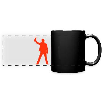 Drunk Silhouette - Full Colour Panoramic Mug - black - Front
