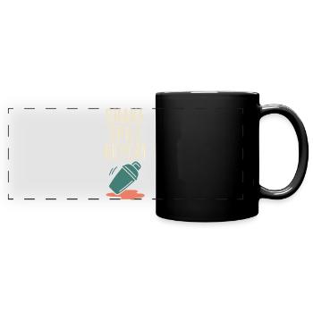 Shaker Steckt Fest Anfänger-mixologe - Panorama-Tasse farbig - Schwarz - Vorne