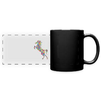 horse104 - Full Colour Panoramic Mug - black - Front