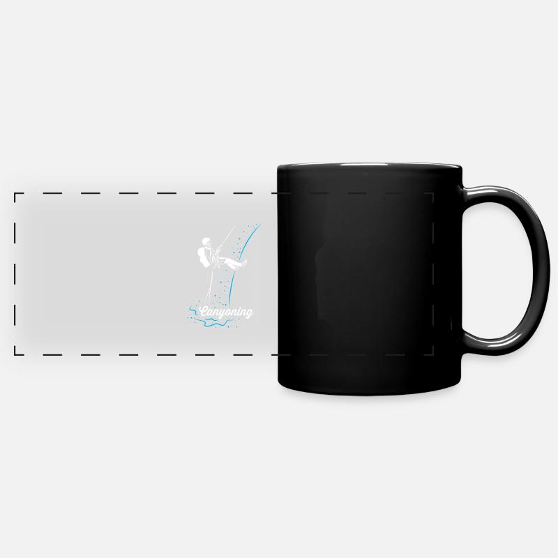 Canyoning - Full Colour Panoramic Mug - black