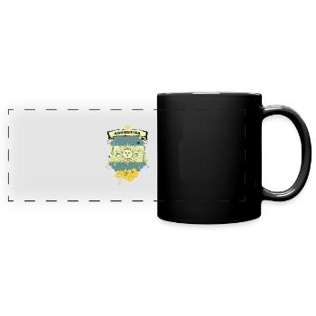 Argentine - Mug panoramique uni - noir - Devant
