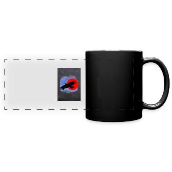 crow - Full Colour Panoramic Mug - black - Front