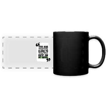 gift humor anniversary funny sayings literary - Full Colour Panoramic Mug - black - Front