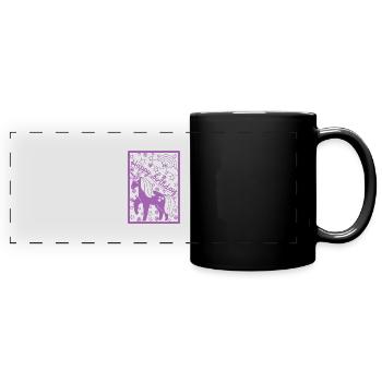 Anniversaire pour les enfants - Mug panoramique uni - noir - Devant