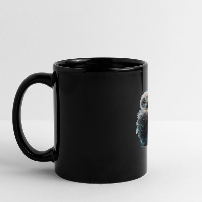 3D Eule Panorama-Tasse farbig