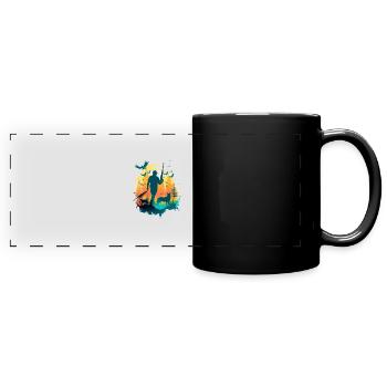 Marc the Hunter - Full Colour Panoramic Mug - black - Front