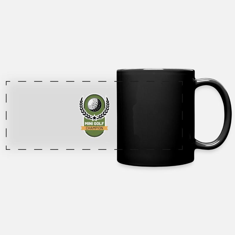 Golf Champion - Full Colour Panoramic Mug - black