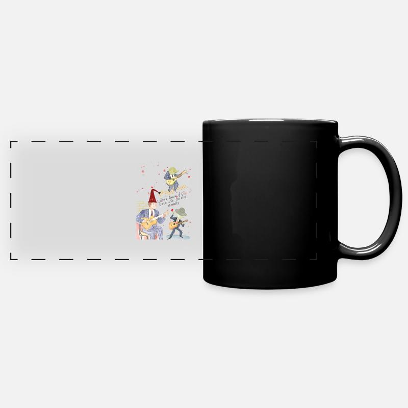 Romantic notes - Full Colour Panoramic Mug - black