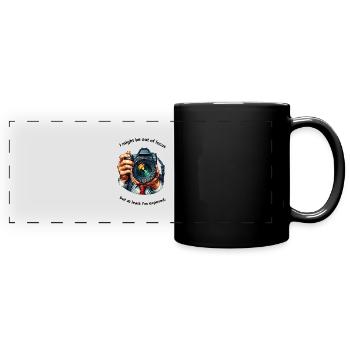 Out of Focus - Fully Exposed - Panorama-Tasse farbig - Schwarz - Vorne