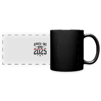 Après-ski 2025 - Mug panoramique uni - noir - Devant
