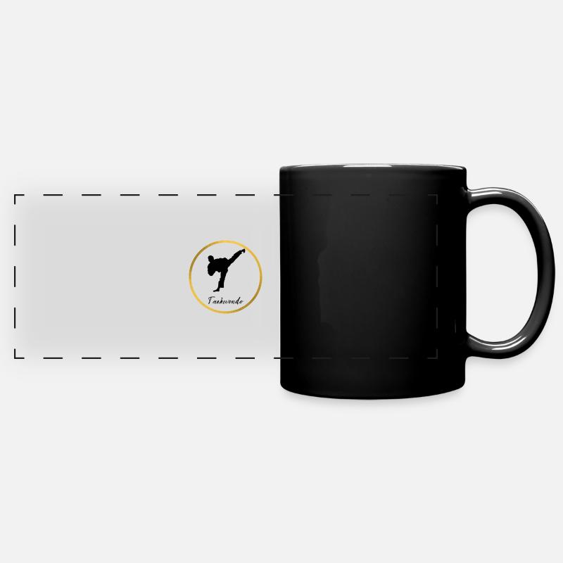 Taekwondo - Full Colour Panoramic Mug - black