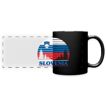 Slovenia - Full Colour Panoramic Mug - black - Front
