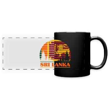 Sri Lanka - Panorama-Tasse farbig - Schwarz - Vorne