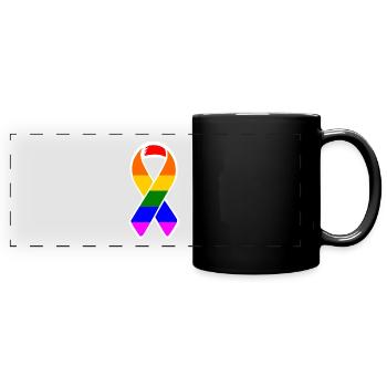 Lgbtq - Panorama-Tasse farbig - Schwarz - Vorne