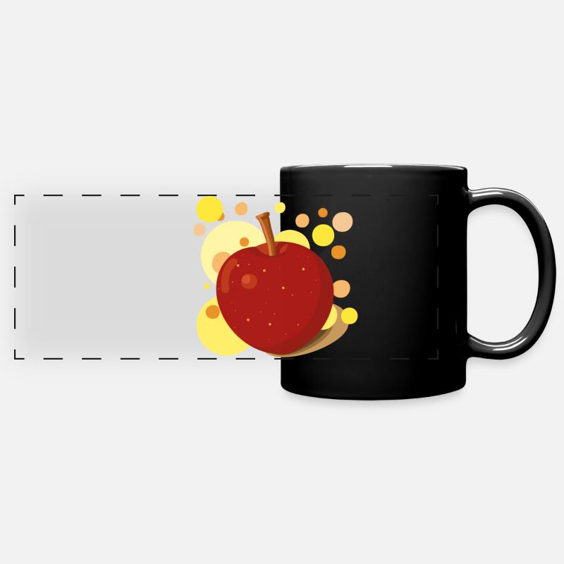 Apple - Full Colour Panoramic Mug - black