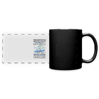 Blaskapelle Blasmusik Noten Shirt Geschenk - Panorama-Tasse farbig - Schwarz - Vorne