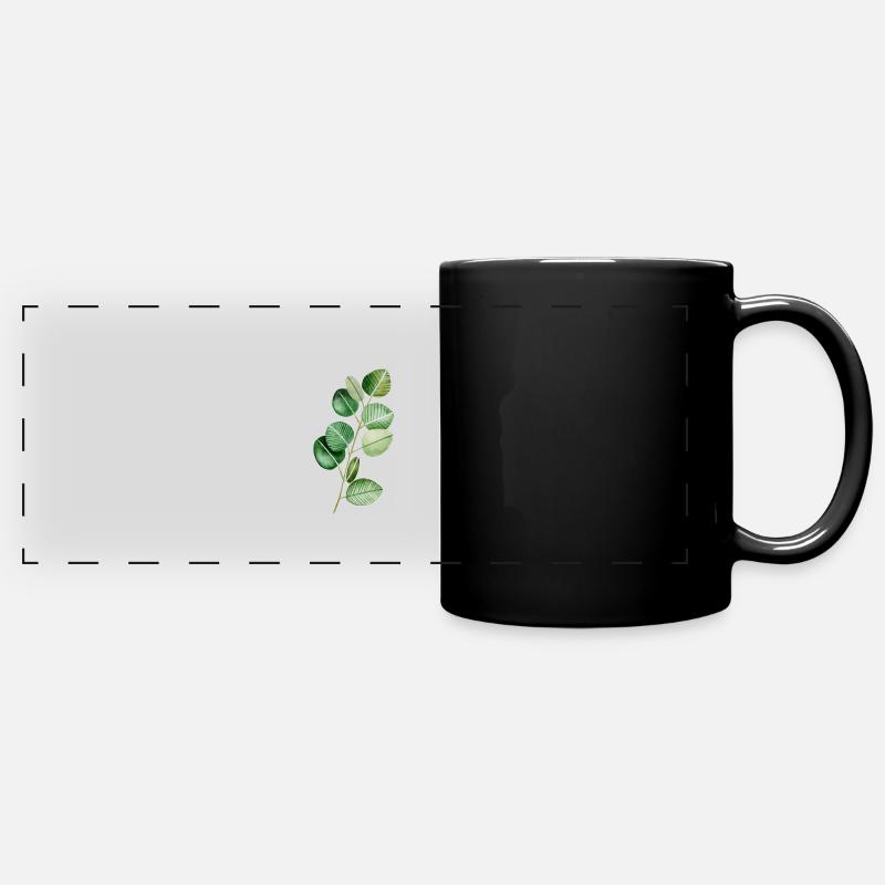 eucalyptus - Full Colour Panoramic Mug - black