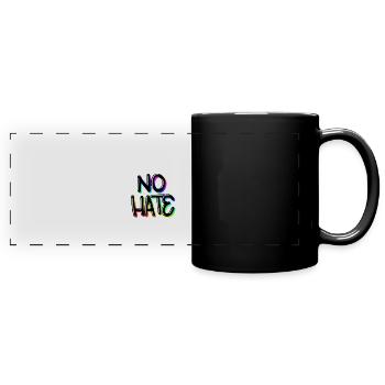 No Hate - Full Colour Panoramic Mug - black - Front