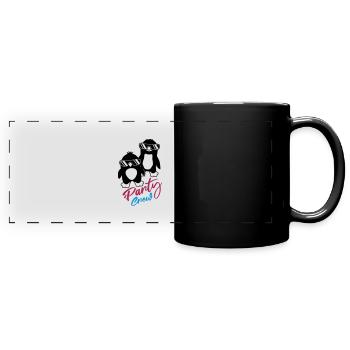 Penguin Friends Party Crew - Mug panoramique uni - noir - Devant