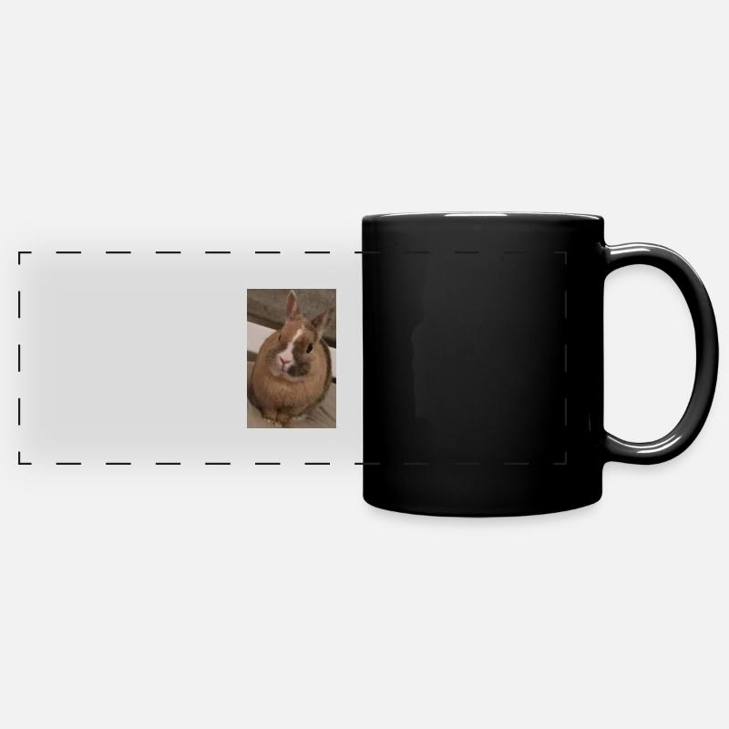 Lapin - Mug panoramique uni - noir