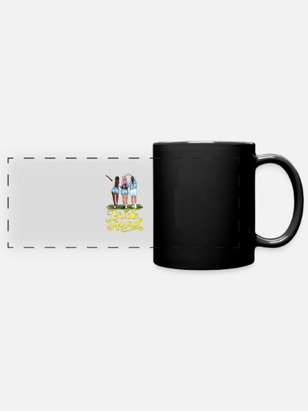 Bride mariée mariage enterrement de vie de garçon fête de demoiselle d’honneur enterrement de vie de garçon - Mug panoramique uni - noir