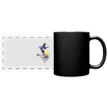 Happy Helloween Witch - Full Colour Panoramic Mug - black - Front