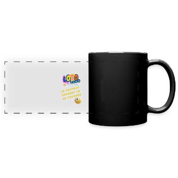 LOTO - BINGO - 9 - LE FACTEUR REVIENT DE TOURNEE - Mug panoramique uni - noir - Devant