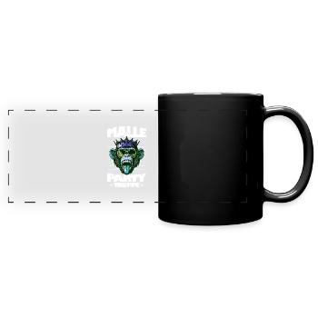 Malle Party Troupe Mallorca Monkey Saying - Full Colour Panoramic Mug - black - Front