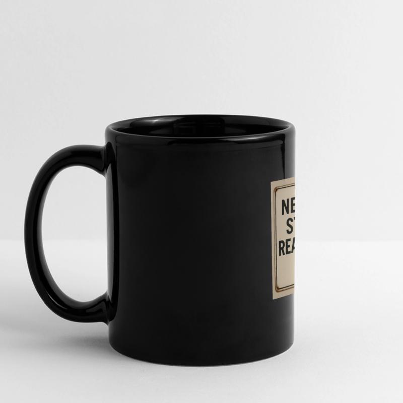 Hören Sie nie auf zu lesen Panorama-Tasse farbig